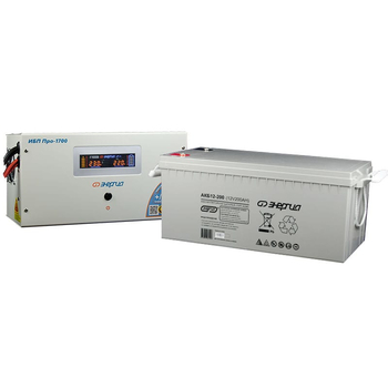 Комплект ИБП Инвертор Энергия ИБП Pro 1700 + Аккумулятор 200 АЧ - ИБП и АКБ - ИБП для котлов - Магазин электротехнических товаров Проф Ток